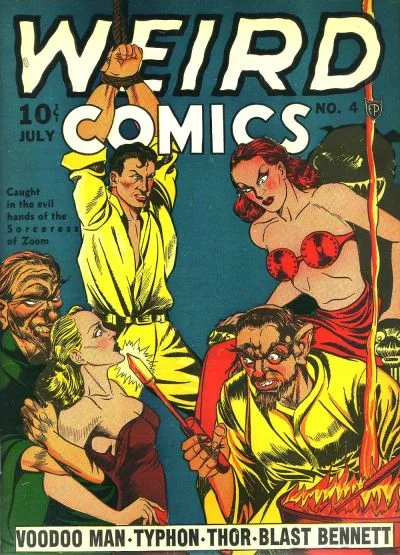 Weird Comics (1940) #3, cover by Joe Simon.