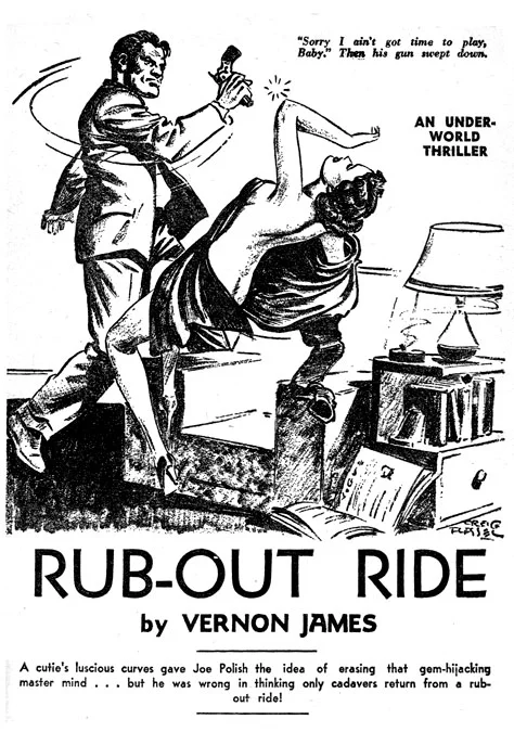 The pulps: an illustration from the October 1939 issue of Detective Yarns . Art by Creig Flessel.