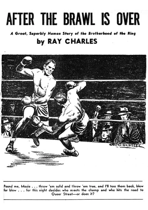 The pulps: an illustration from the December 1941 issue of Super Sports . Art by Creig Flessel.