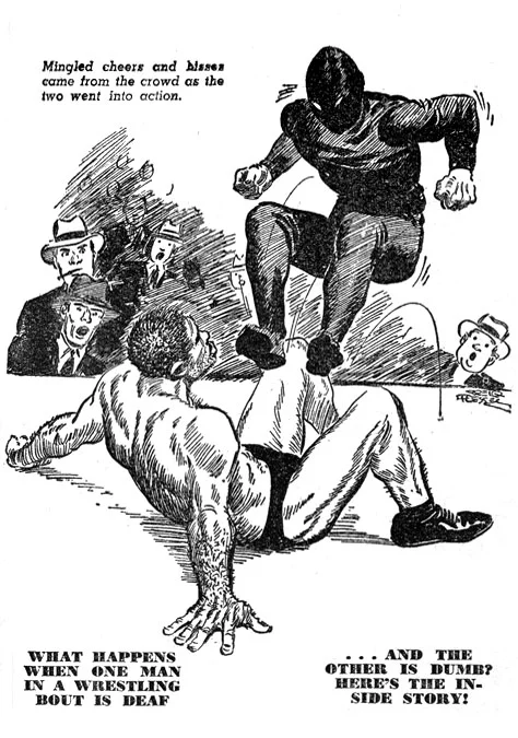 The pulps: an illustration from the Fall 1942 issue of Sports Fiction . Art by Creig Flessel.