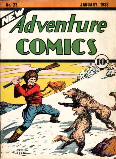 New Adventure Comics (1937) #23, cover by Creig Flessel.
