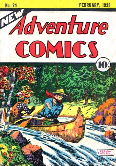 New Adventure Comics (1937) #24, cover by Creig Flessel.