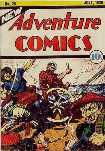 New Adventure Comics (1937) #28, cover by Creig Flessel.