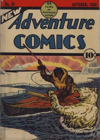 New Adventure Comics (1937) #31, cover by Creig Flessel.