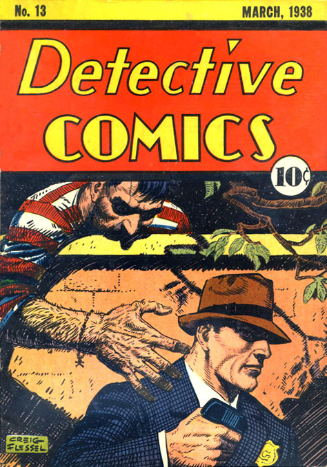 Detective Comics (1937) #13, cover by Creig Flessel.