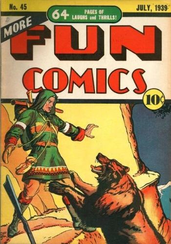 More Fun Comics (1936) #45, cover by Creig Flessel.