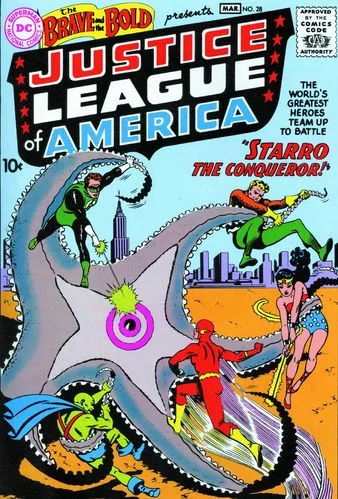 Brave and the Bold (1955) #28, cover penciled by Mike Sekowsky & inked by Murphy Anderson.