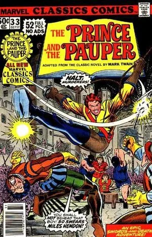 Marvel Classics Comics (1976) #33, cover penciled by John Romita Jr & inked by Tony DeZuniga.