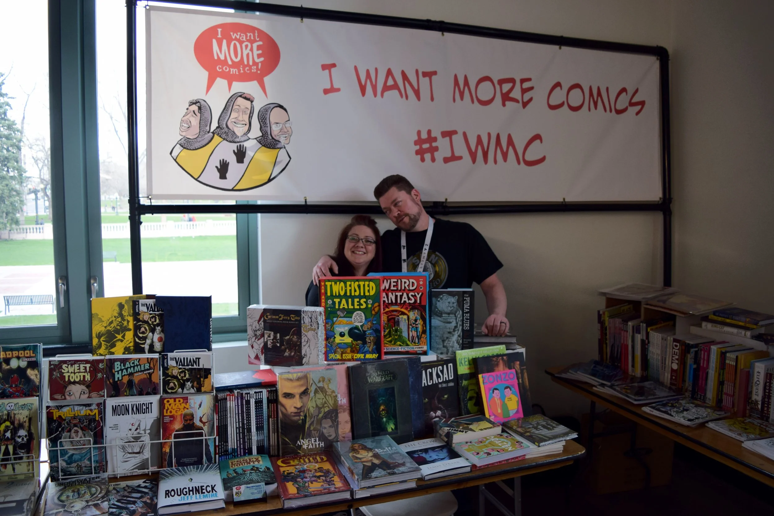 Sean Anderson of I Want More Comics at DINK 2018.