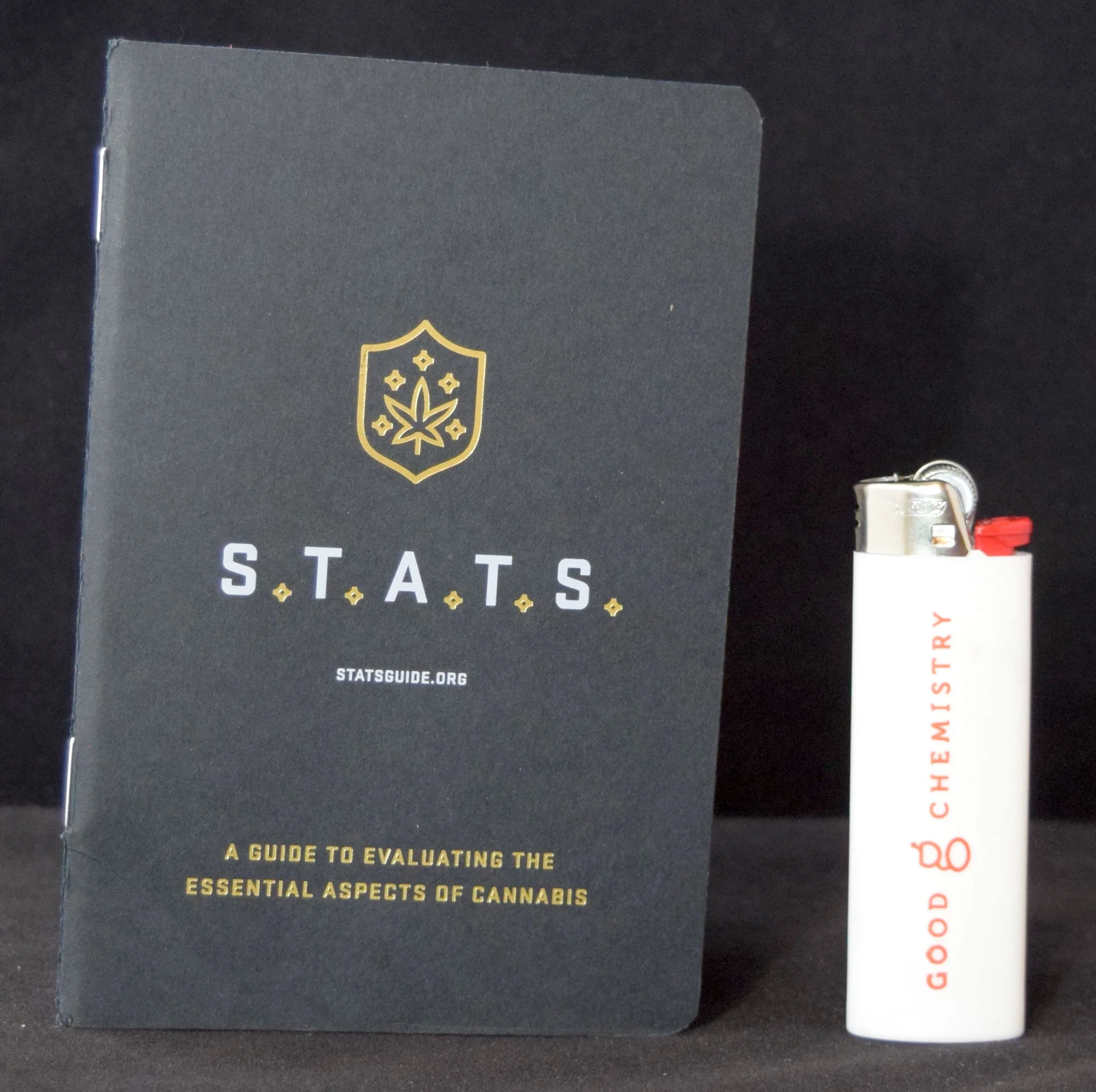 Good Chemistry was giving out free lighters and S.T.A.T.S. books.