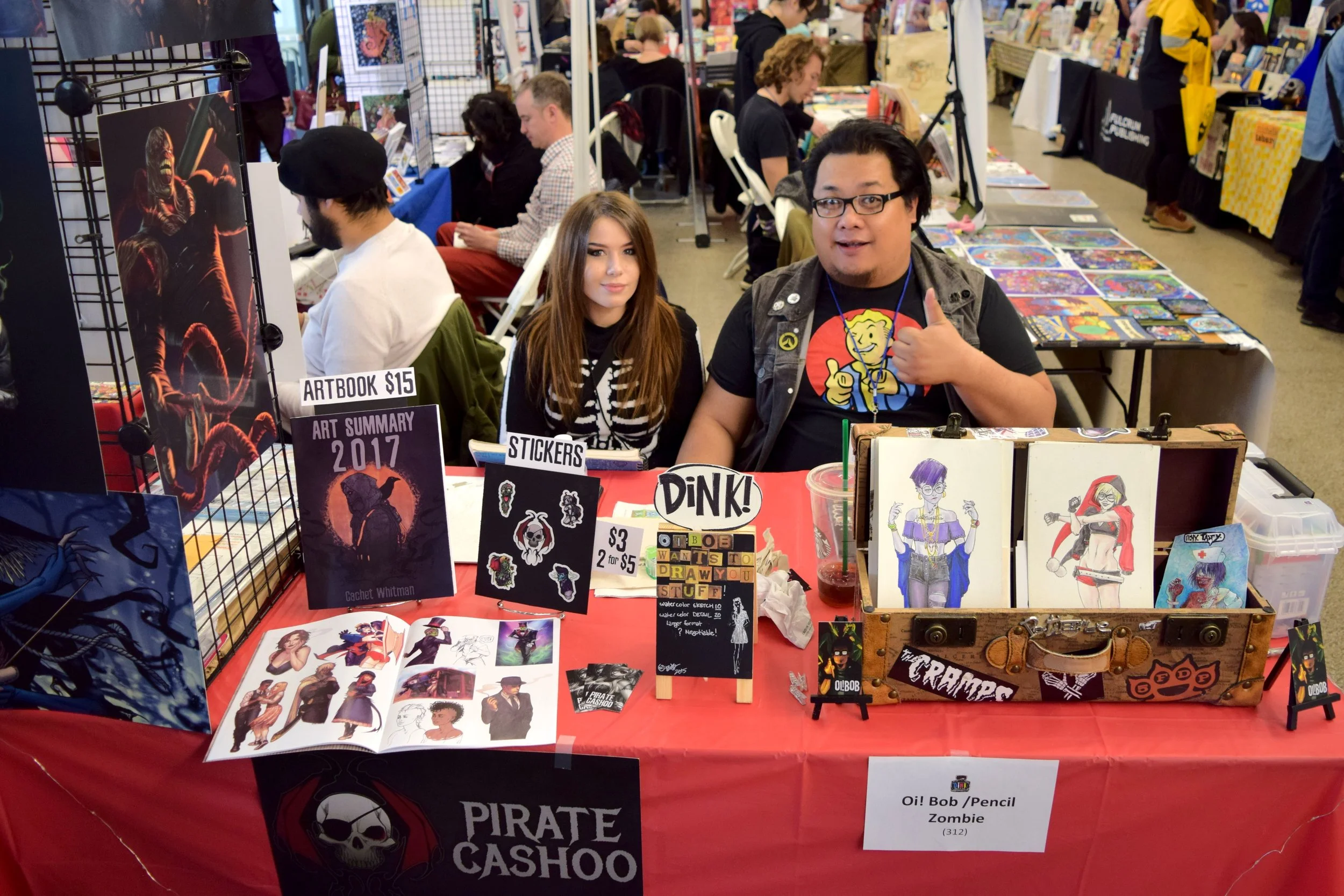 Cachet Whitman & Bob Parks at DINK 2018.