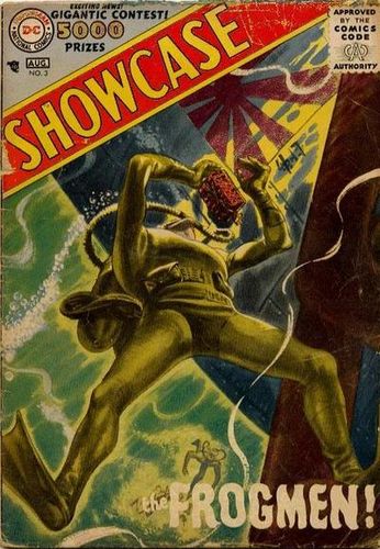 Showcase (1956) #3, cover by Jerry Grandenetti.