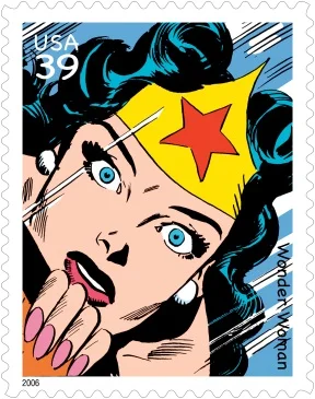 2006 Wonder Woman postage stamp. Art by Andru & Esposito.