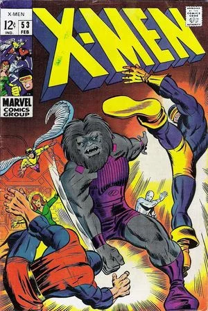 X-Men (1963) #53, cover penciled by Barry Windsor-Smith & inked by Mike Esposito.