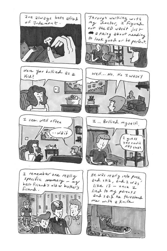 Tearing Yourself Down pg2, drawn by Kevin Budnik.