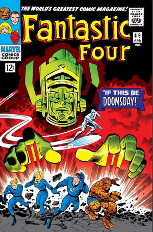 Fantastic Four (1961) #48, cover penciled by Jack Kirby, inked by Joe Sinnott, & colored by Stan Goldberg.