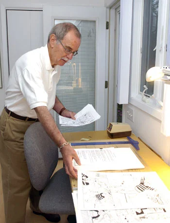 Stan Goldberg at his desk, 2008.