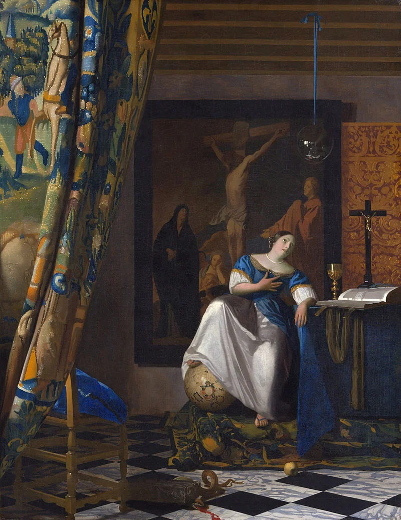 Allegory of the Faith (c.1671), painted by Johannes Vermeer.
