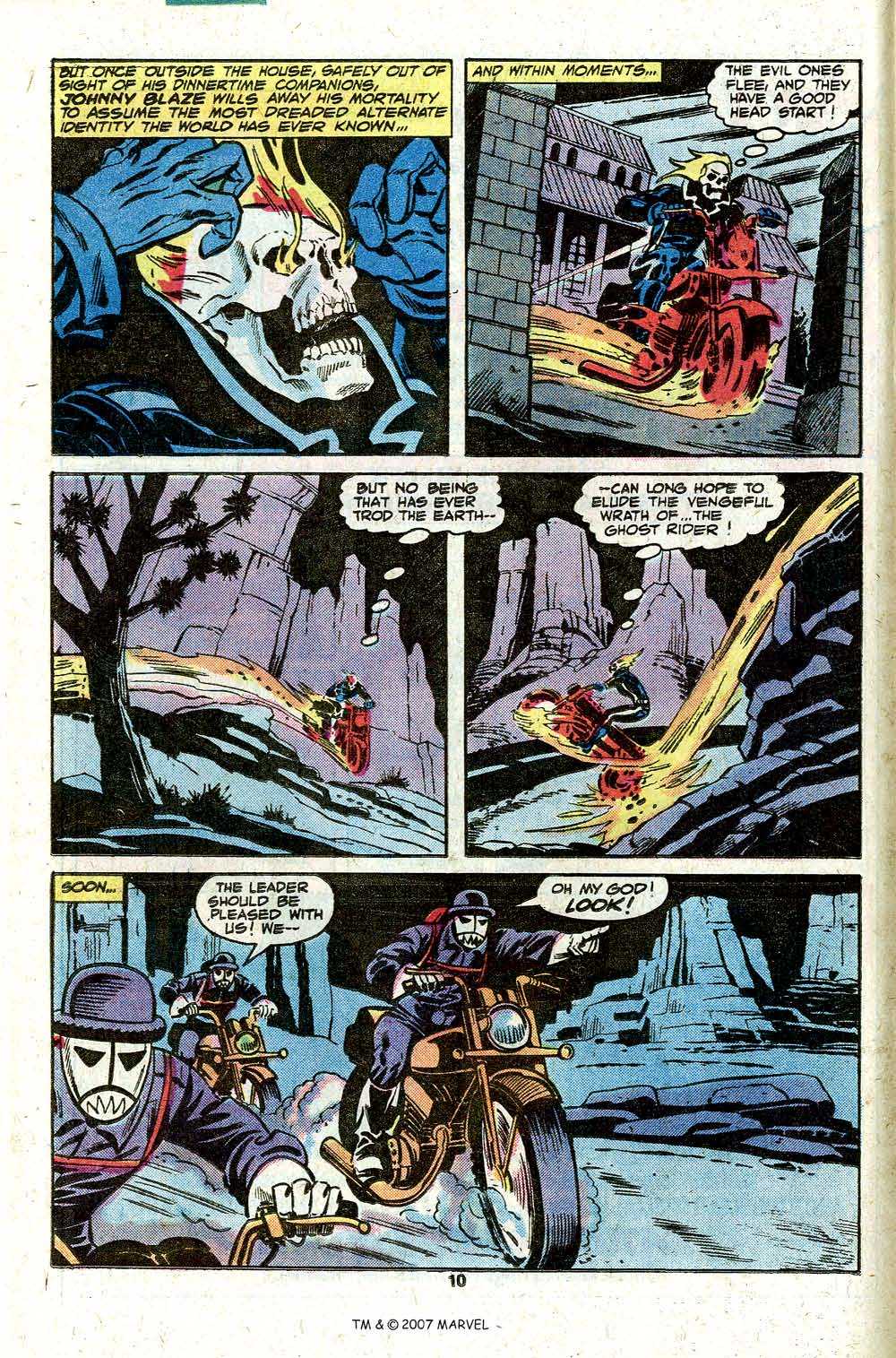 Ghost Rider (1973) #39 pg.12, lettered by Clem Robins.