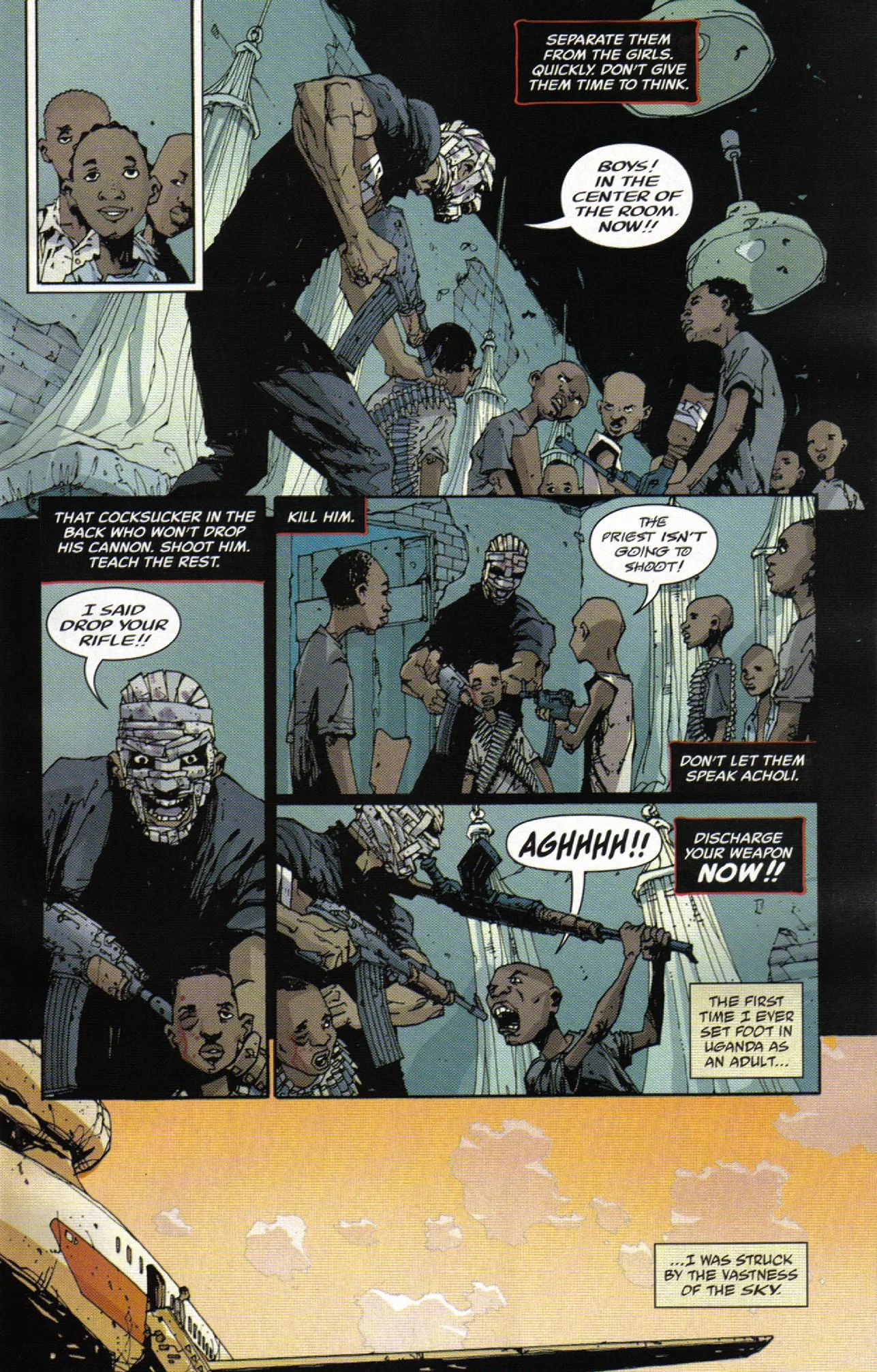 Unknown Soldier (2008) #3 pg.04, lettered by Clem Robins.