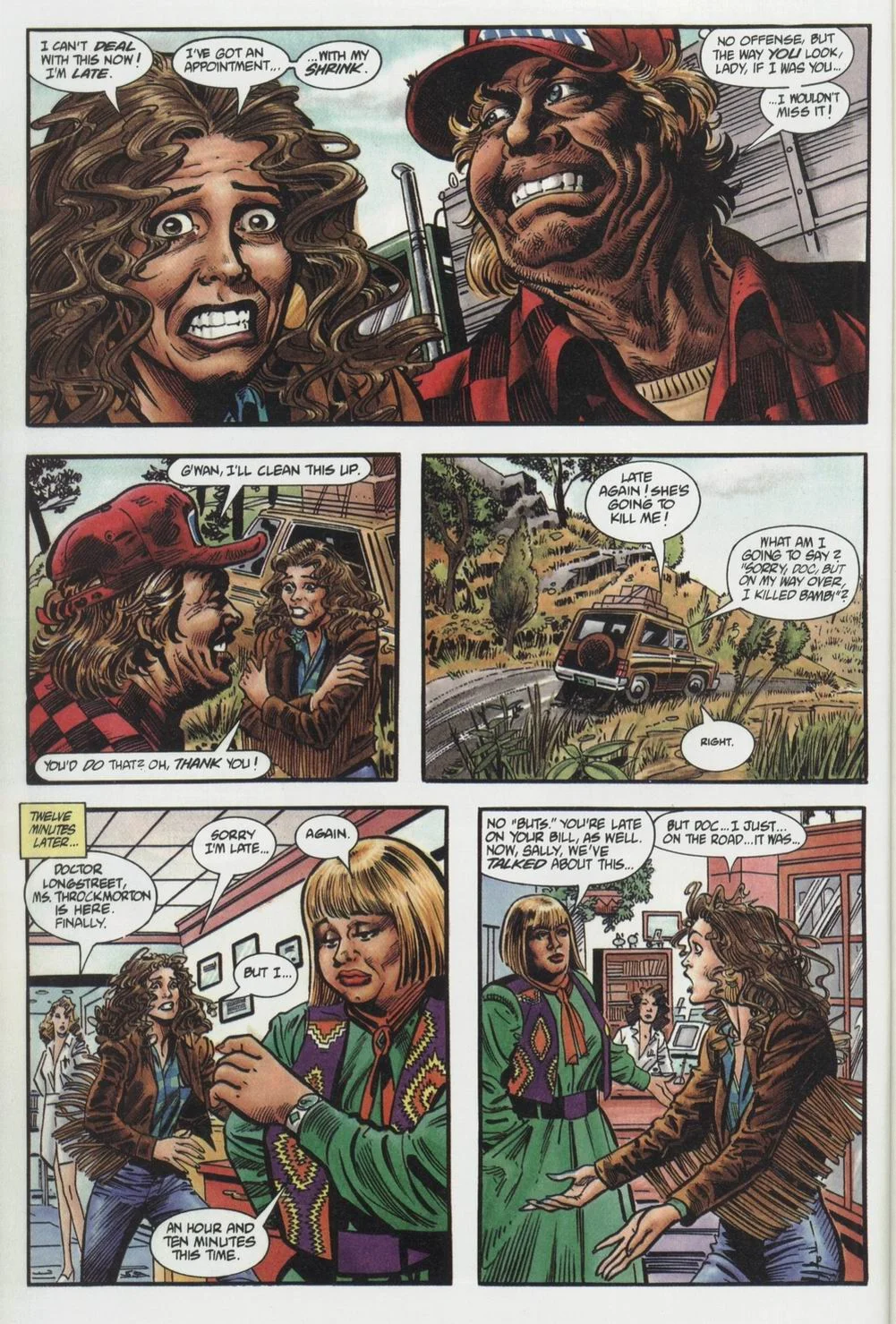 War Dancer (1994) #1 pg.03, lettered by Clem Robins.