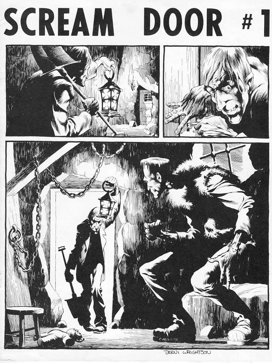 Scream Door (1971) #1, cover by Berni Wrightson.
