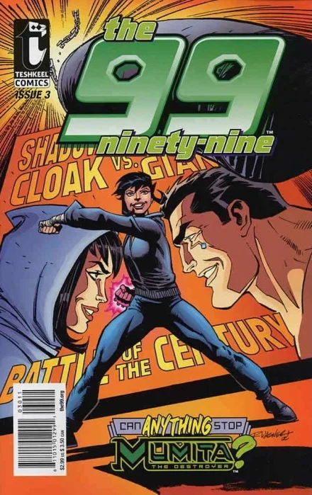 The 99 (2007) #3, cover penciled by Ron Wagner and inked by Joe Rubinstein.