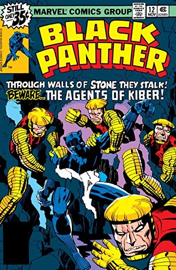 Black Panther (1977) #12, cover penciled by Jack Kirby and inked by Joe Rubinstein.