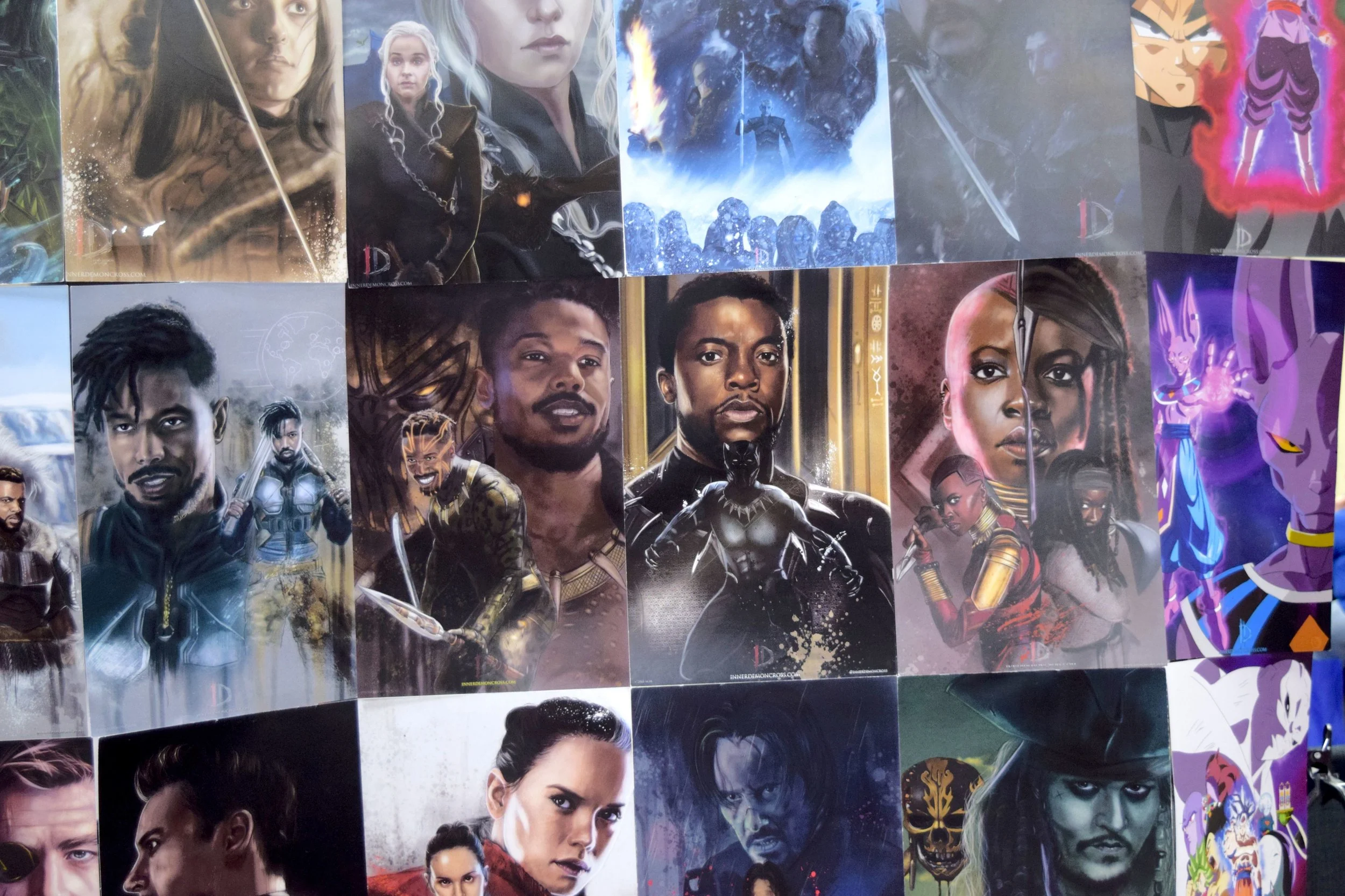 Some of the art from Inner Demon at WWDM 2018.