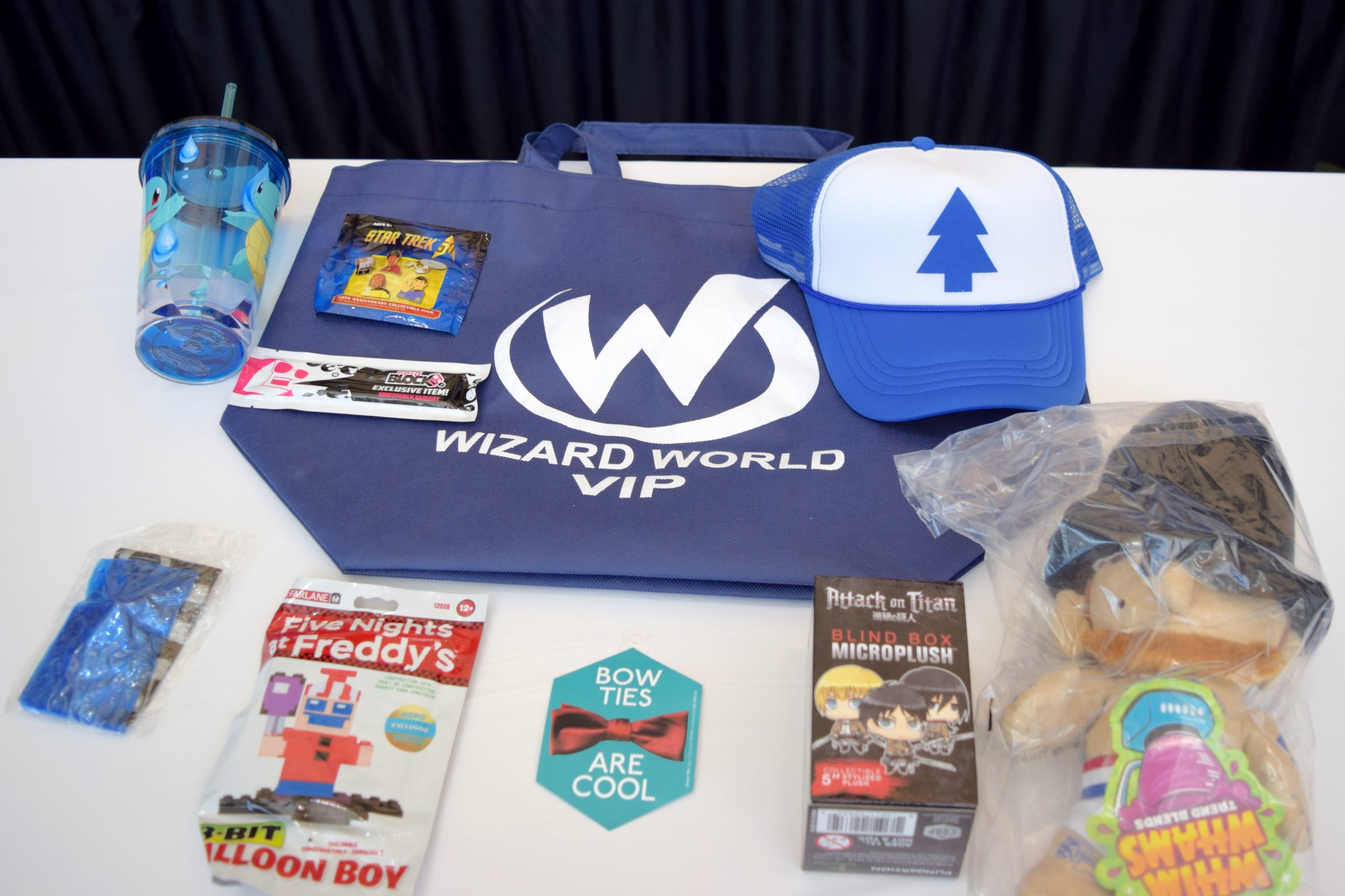The Wizard World Des Moines 2018 VIP bag.