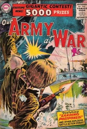 Our Army at War (1952) #49, cover by Joe Kubert and Jack Adler.