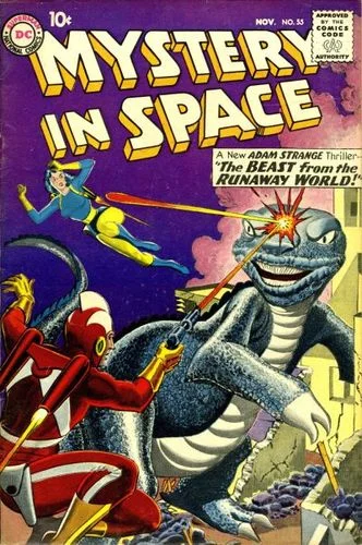 Mystery in Space (1951) #55, cover by Gil Kane and Jack Adler.