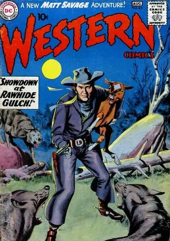 Western Comics (1948) #82, cover by Gil Kane and Jack Adler.