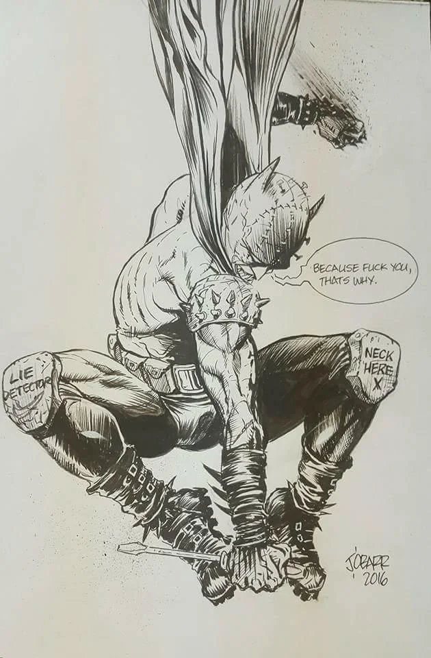 A 2016 Batman commission by James O'Barr .