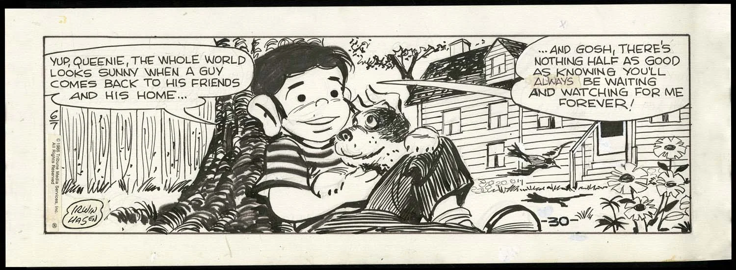 A Dondi strip from 1986, by Irwin Hasen.