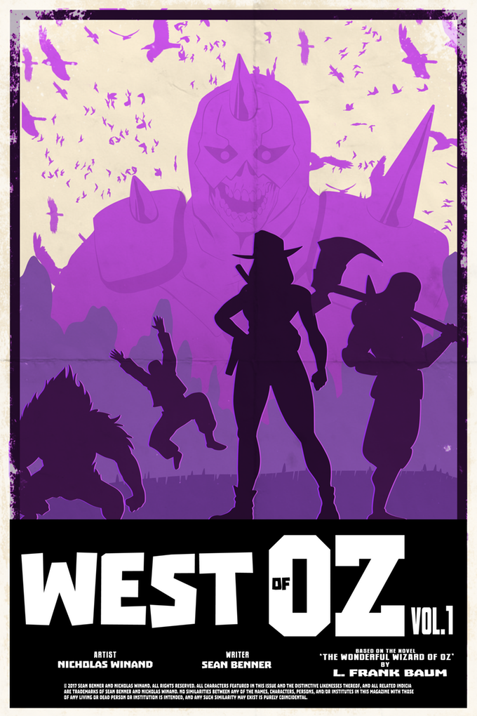 West of Oz TPB credit page, art by Nick Winand.