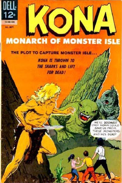 Kona (1962) #15, cover by Sam Glanzman.