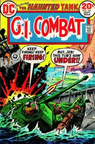 GI Combat (1952) #164, cover by Sam Glanzman.