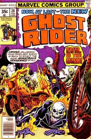 Ghost Rider (1973) #28, cover by Ernie Chan.