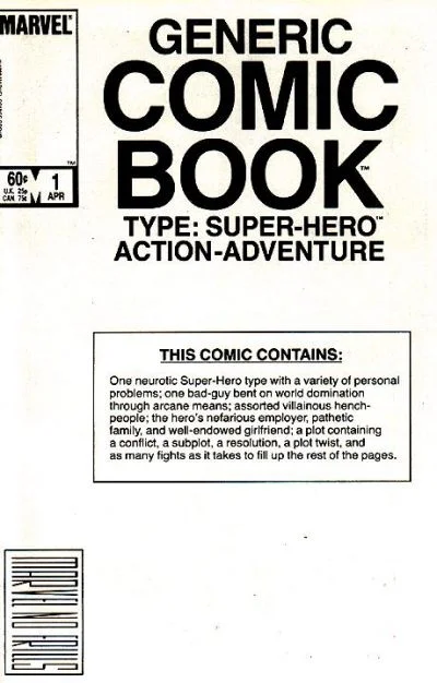 The Generic Comic Book (1984) #1, written by Steve Skeates.