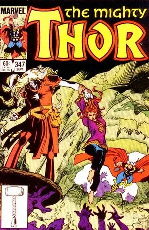 Thor (1966) #347, cover by Walt Simonson.