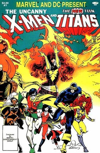 The Uncanny X-Men and The New Teen Titans (1982) #1, cover pencilled by Walt Simonson & inked by Terry Austin.