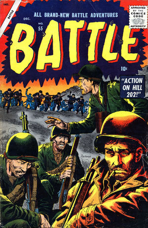 Battle (1951) #55, cover by Gene Colan.