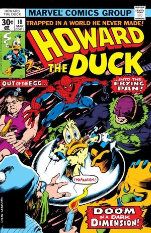 Howard the Duck (1976) #10, cover by Gene Colan.