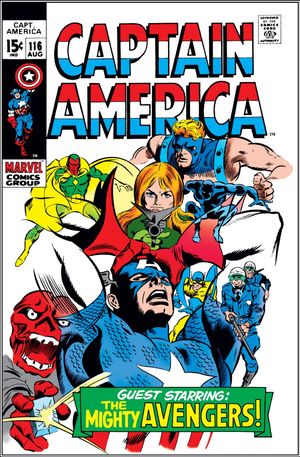 Captain America (1968) #116, cover penciled by Gene Colan & inked by Joe Sinnott
