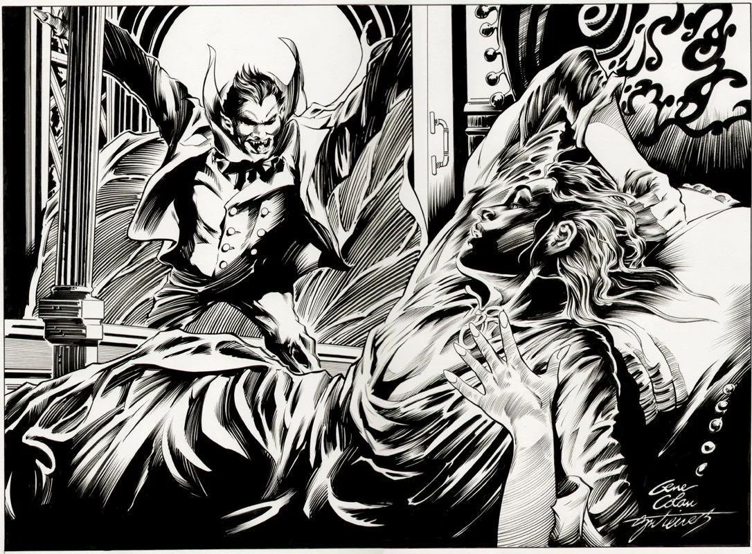 Dracula Commission penciled by Gene Colan & inked by Dave Gutierrez.