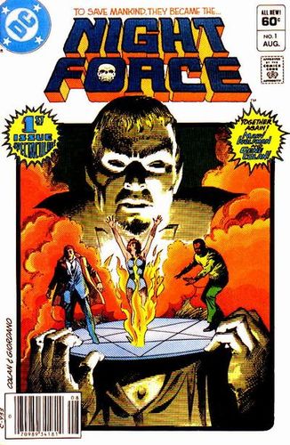 Night Force (1982) #1, cover penciled by Gene Colan & inked by Dick Giordano.