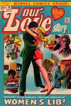 Our Love Story (1969) #18, cover penciled by Gene Colan & inked by John Romita.