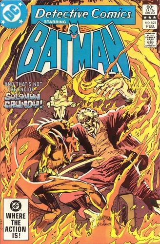 Detective Comics (1937) #523, written by Gerry Conway.