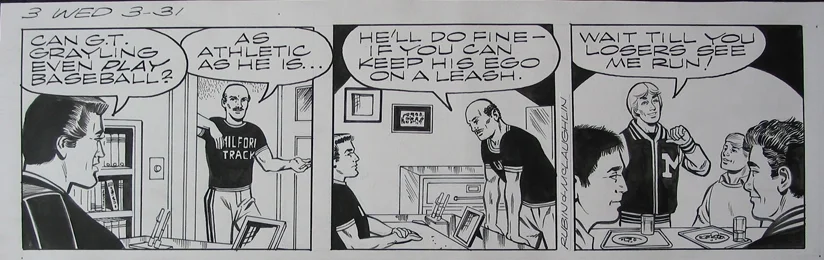 Gil Thorp comic strip for March 3, 2004 - drawn by Frank McLaughlin.